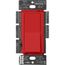 Diva Dimmer Switch for Electronic Low Voltage, 300W 1 Pole or 3-Way (Signal Red)