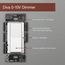 Diva 0-10V fluorescent/LED Paddle & Dimmer Switch, 1 Pole 3-Way 120-277V, 8A (Gray)