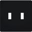 Fassada 2-Gang Traditional Wall Plate (Black)