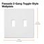 Fassada 2-Gang Traditional Wall Plate (Ivory)
