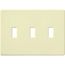 Fassada 3-Gang Traditional Wall Plate (Almond)