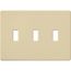 Fassada 3-Gang Traditional Wall Plate (Ivory)