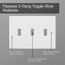 Fassada 3-Gang Traditional Wall Plate (Light Almond)