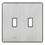 Fassada 2-Gang Traditional Wall Plate (Stainless Steel)