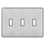 Fassada 3-Gang Traditional Wall Plate (Stainless Steel)