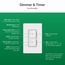 Maestro Dual LED+ Control Dimmer & Timer 120V, 75W, 2.5A (Snow)
