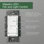 Maestro Fan Control & Light Dimmer for Dimmable LEDs, Incandescent, and Halogen Bulbs (Black)