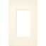 Claro 1 Gang Wall Plate for Decorator/Rocker Switches, Satin (Biscuit)