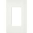 Claro 1 Gang Wall Plate for Decorator/Rocker Switches, Satin (Glacier White)