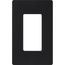 Claro 1 Gang Wall Plate for Decorator/Rocker Switches, Satin (Midnight)