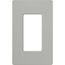 Claro 1 Gang Wall Plate for Decorator/Rocker Switches, Satin (Pebble)