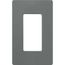 Claro 1 Gang Wall Plate for Decorator/Rocker Switches, Satin (Slate)