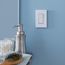 Claro 1 Gang Wall Plate for Decorator/Rocker Switches, Satin (Snow)