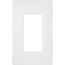 Claro 1 Gang Wall Plate for Decorator/Rocker Switches, Satin (Snow)