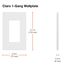 Claro 1 Gang Wall Plate for Decorator/Rocker Switches, Satin (Taupe)