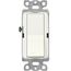 Claro On/Off Switch, 15 Amp/Single Pole (Biscuit)