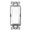 Claro On/Off Switch, 15 Amp/Single Pole (Brilliant White)