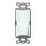 Claro On/Off Switch, 15 Amp/Single Pole (Glacier White)