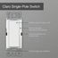Claro On/Off Switch, 15 Amp/Single Pole (Lunar Gray)