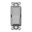 Claro On/Off Switch, 15 Amp/Single Pole, w/ Night Light (Pebble)