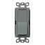 Claro On/Off Switch, 15 Amp/Single Pole, w/ Night Light (Slate)