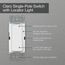 Claro On/Off Switch, 15 Amp/Single Pole, w/ Night Light (Biscuit)