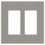 Claro 2 Gang Wall Plate for Decorator/Rocker Switches, Satin (Cobblestone)