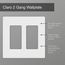 Claro 2 Gang Wall Plate for Decorator/Rocker Switches, Satin (Sand)