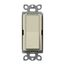 Claro On/Off Rocker Switch, 15A 3-Way (Clay)