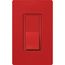 Claro On/Off Rocker Switch, 15A 3-Way Satin 15a Sw 3way (Signal Red)