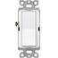 Claro On/Off Rocker Switch, 15A 3-Way Satin Color 3-way Switch (Snow)