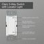 Claro On/Off Rocker Switch, 15A 3-Way w/ Night Light (Snow)