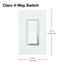 Claro On/Off Rocker Switch, 15A 4-Way (Pumice)