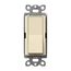 Claro On/Off Rocker Switch, 15A 4-Way (Sand)
