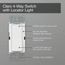 Claro On/Off Rocker Switch w/ Night Light, 15A 4-Way (Snow)