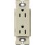 Claro 15A Duplex Receptacle, Satin (Clay)
