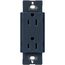 Claro 15A Duplex Receptacle, Satin (Deep Sea)