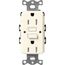 Claro 15A Self Test Tamper Resistant Duplex Receptacle (Biscuit)