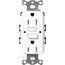 Claro 15A Self Test Tamper Resistant Duplex Receptacle (Brilliant White)