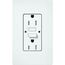 Claro 15A Self Test Tamper Resistant Duplex Receptacle (Glacier White)