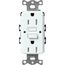 Claro 15A Self Test Tamper Resistant Duplex Receptacle (Glacier White)