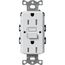 Claro 15A Self Test Tamper Resistant Duplex Receptacle (Mist)