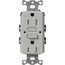 Claro 15A Self Test Tamper Resistant Duplex Receptacle (Pebble)