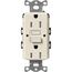 Claro 15A Self Test Tamper Resistant Duplex Receptacle (Pumice)