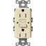Claro 15A Self Test Tamper Resistant Duplex Receptacle (Sand)