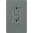 Claro 15A Self Test Tamper Resistant Duplex Receptacle (Slate)