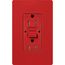 Claro 15A Self Test Tamper Resistant Duplex Receptacle (Signal Red)