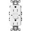 Claro 15A Self Test Tamper Resistant Duplex Receptacle (Snow)