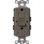 Claro 15A Self Test Tamper Resistant Duplex Receptacle (Truffle)