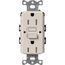 Claro 15A Self Test Tamper Resistant Duplex Receptacle (Taupe)